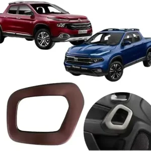 Moldura Puxador Interno Dianteiro Direito Fiat Toro 2016 Bordô