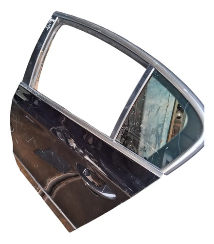 Porta Traseira Esquerda Vw Passat 2011 Preta Original Traseira Esquerdo Preto - Imagem 2