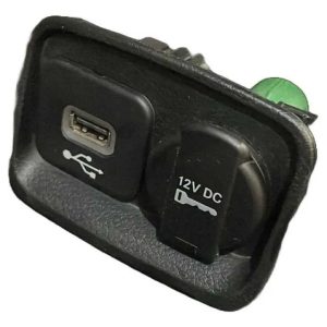 Moldura Porta Usb Fiat Toro 2018 A 2021 735624881 Preto