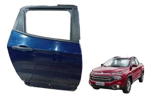 Porta Trasaira Direita Fiat Toro 2016/2021 Traseira Direita Azul-petróleo