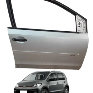 Porta Dianteira Direita Volkswagen Up 2015/2020 Com Maçaneta Dianteira Direita Prateado