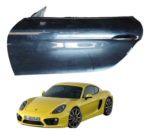 Porta Esquerda Porsche Cayman 2016 2021 Original Porsche Dianteira Esquerdo Preto