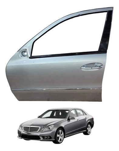 Porta Dianteira Esquerda Mercedes E350 2006 2010 Dianteira Esquerdo Prateado