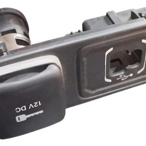 Acendedor Usb Aux Completo Jeep Renegade 2017 2021 Preto Preto