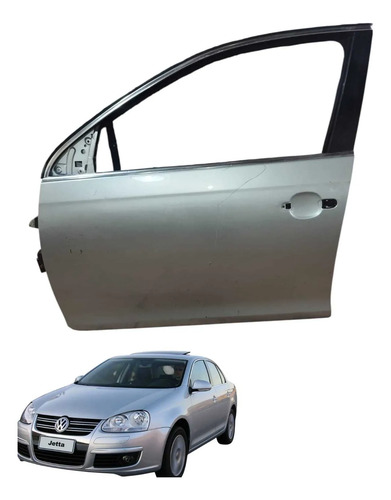 Porta Dianteira Esquerda Vw Jetta 2007 A 2010 Dianteira Esquerda Prateado