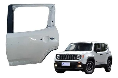 Porta Traseira Esquerda Jeep Renegade 2016/2021 Traseira Esquerda Branco