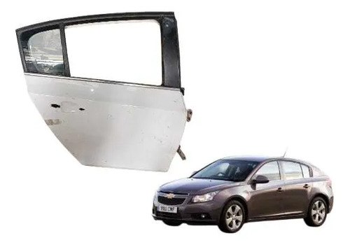 Porta Traseira Direita Cruze Red 2011/16 Traseira Direita Branco