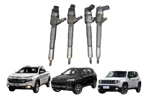 4x Bico Injetor Toro Renegade Compass 2.0 Diesel 0445110682 127/220v