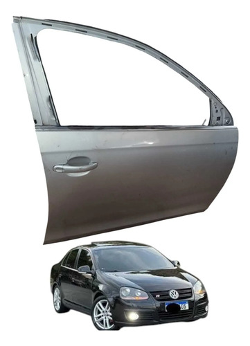 Porta Dianteira Direita Volkswagen Jetta 2007 A 2010 Dianteira Direita Prateado