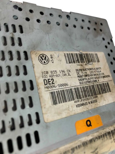 Rádio Som Volkswagen New Beetle 2008 A 2010 1c0035196ck - Imagem 5