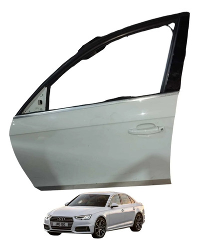 Porta Dianteira Esquerda Audi A4 C/maçaneta 2012 A 2017 Dianteira Esquerdo Branco
