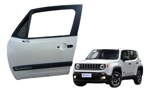 Porta Dianteira Esquerda Jeep Renegade 2016/2025 Dianteira Esquerda Branco