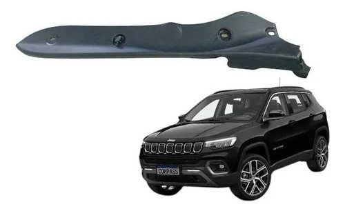 Moldura Interna Esquerda Tampa Traseira Jeep Compass 2022 Preto