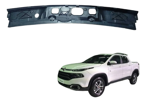 Moldura Acabamento Tampa Traseira Caçamba Fiat Toro 2016/24 Preto