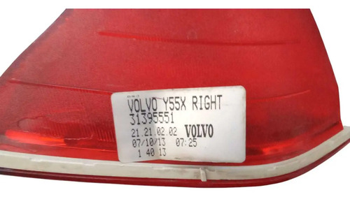 Refletor Direito Parachoque Traseiro Volvo V40 2013 A 2019 Vermelho - Imagem 3