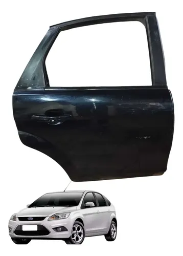 Porta Traseira Direita C/maçaneta Ford Focus 2009 2013 Traseira Direita Preto