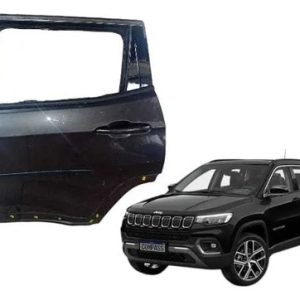 Porta Traseira Esquerda C/maçaneta Jeep Compass 2016 /25 Traseira Esquerdo Preto