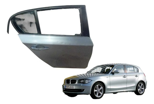 Porta Traseira Direita Bmw 120 2011/2015 Traseira Direita Cinza