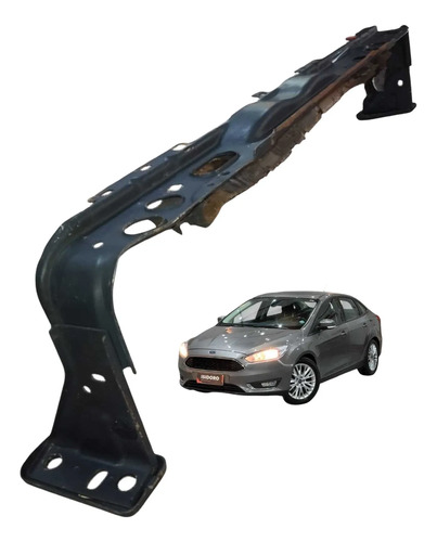 Suporte Radiador Ford Focus 2014 A 2019 Inferior Preto