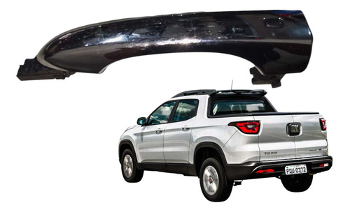 Maçaneta Externa Fiat Toro Porta Passageiro Ou Traseiras Cinza