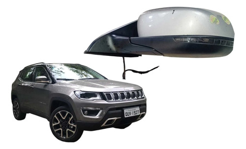 Retrovisor Elétrico Esquerdo Jeep Compass 2020 5 Fios