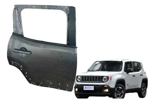 Porta Traseira Direita Jeep Renegade 2016/2025 Traseira Prata