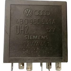 Modulo Relé Temporizador Limp. Golf Audi Bora 2000 2006 Orig Preto
