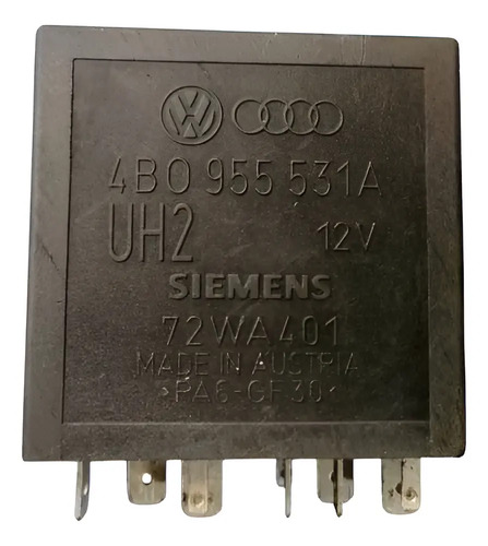 Modulo Relé Temporizador Limp. Golf Audi Bora 2000 2006 Orig Preto