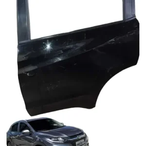 Porta Traseira Esquerda Honda Hr-v C/maçaneta 2015/2019 Traseira Esquerda Preto