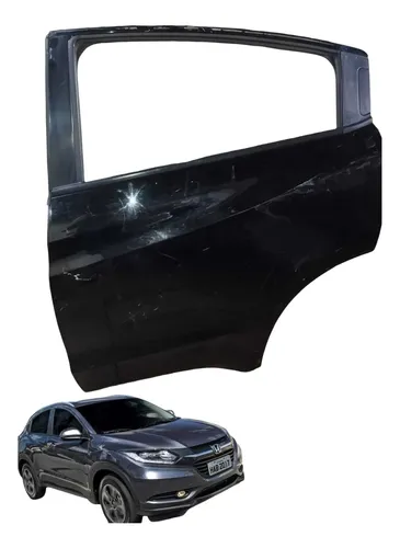 Porta Traseira Esquerda Honda Hr-v C/maçaneta 2015/2019 Traseira Esquerda Preto