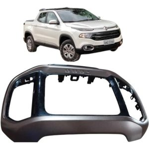 Moldura Central Multimidia 1704387x Fiat Toro 2017 2018 Marrom-claro