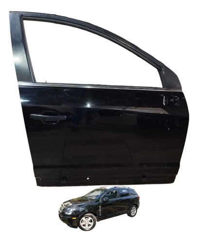 Porta Dianteira Direita C/maçaneta Captiva 2010 2011 A 2015 Dianteira Direita Preto