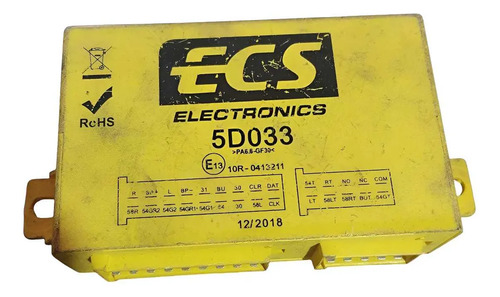 Modulo Estacionamento Ecs Fiat Toro 2.0 16v Original 5d033 Amarelo