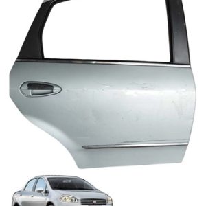 Porta Traseira Direira C/maçaneta Fiat Linea 2010 A 2015 Traseira Direito Cinza-escuro