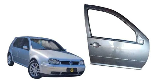 Porta Dianteira Direita Vw Golf 2000/13 Dianteira Direita Cinza Elefante