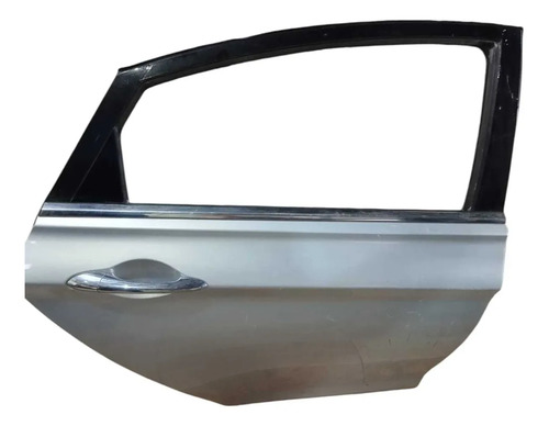 Porta Traseira Direita C/maçaneta Hyundai Sonata 2010/15 Traseira Direita Prateado - Imagem 2