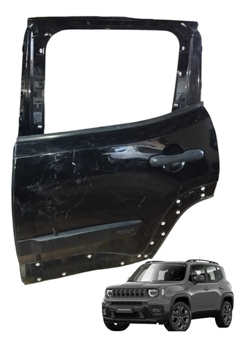 Porta Traseira Esquerda Renegade 2016 2017 A 2025 Traseira Esquerdo Preto