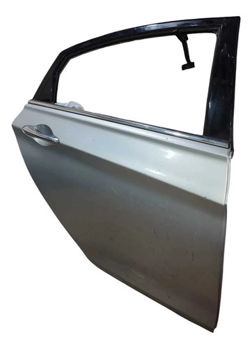 Porta Traseira Direita C/maçaneta Hyundai Sonata 2010/15 Traseira Direita Prateado - Imagem 5