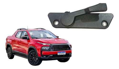 Maçaneta Interna Tampa Traseira Fiat Toro 2016/2023 Preto Traseira