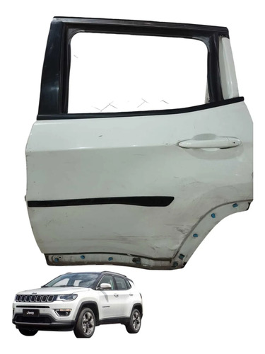 Porta Traseira Esquerda Jeep Compass 2016 2025 Traseira Esquerdo Branco