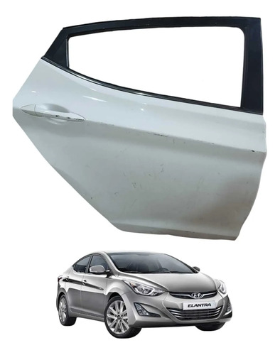 Porta Traseira Direita Elantra 2012 A 2016 - Original Traseira Direita Branco
