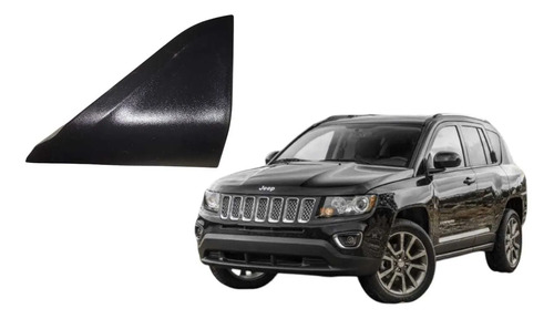 Moldura Retrovisor Interno Esquerdo Jeep Compass 2016 Á 2021