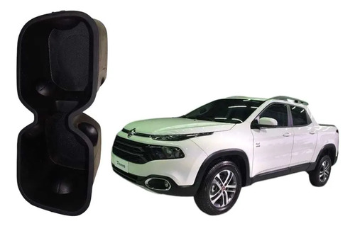 Porta Copos Fiat Toro 2022-2025 Original 100258843 Preto