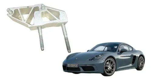 Suporte Lateral Painel Tabelier Porsche 718 Cayman 2018 2023 Prateado