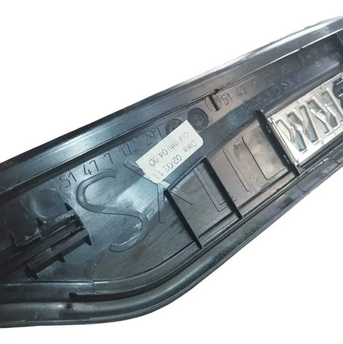 Soleira Porta Traseira Esquerda Bmw 320i 2008/12 51477060285 Preto - Imagem 2