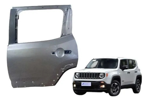 Porta Traseira Esquerda Jeep Renegade 2016/2025 Traseira Esquerdo Cinza