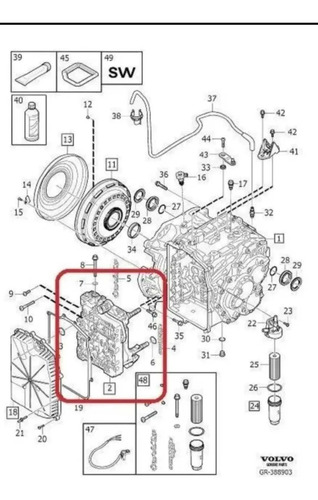 Suporte Filtro Do Óleo Externo Cambio Volvo Xc60 Xc40 - Imagem 5