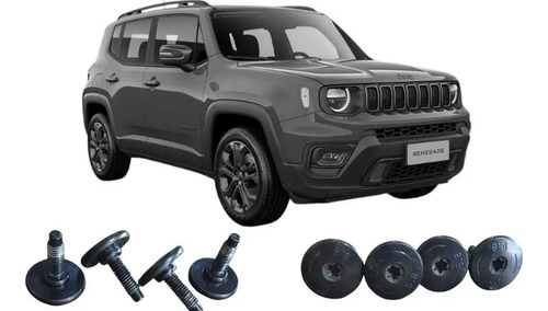 Kit Parafusos Fixação Grade Diant. Jeep Renegade 2016-2024