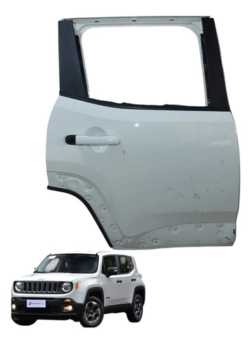 Porta Traseira Direita Jeep Renegade 2016 À 2025 Traseira Direito Branco