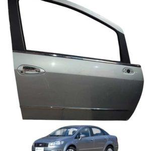 Porta Dianteira Direita C/maça Fiat Punto / Linea 2009/2016 Dianteira Direita Prateado